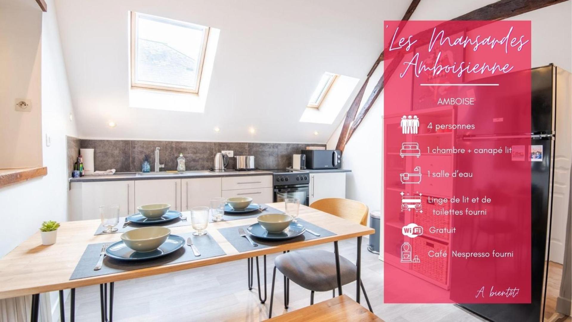 Ferienwohnung Les Mansardes Amboisiennes Amboise Exterior foto